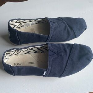 Toms Navy Canvas Slip-On Shoes